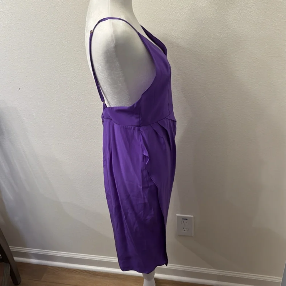 Amanda Uprichard Purple Midi Dress - Picture 6 of 10